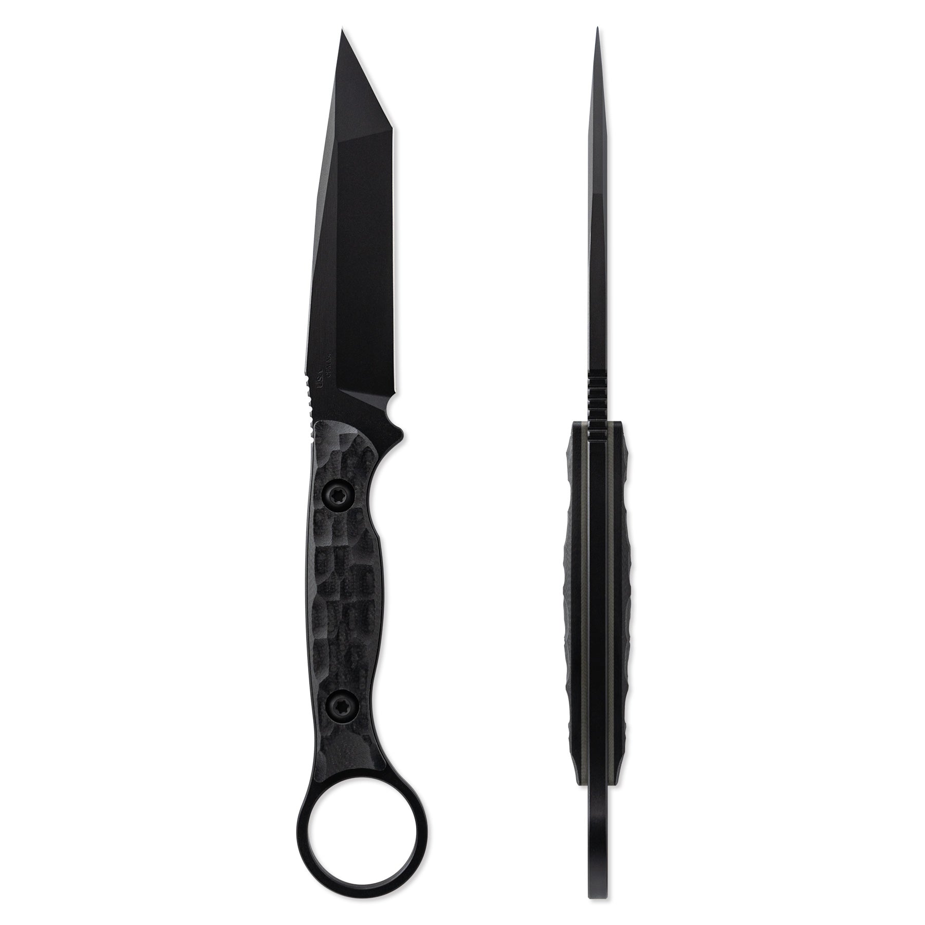 毒蛇のT 【Black】 Serpent T - SOCOM Black | Toor Knives - 100% American Handmade Blades