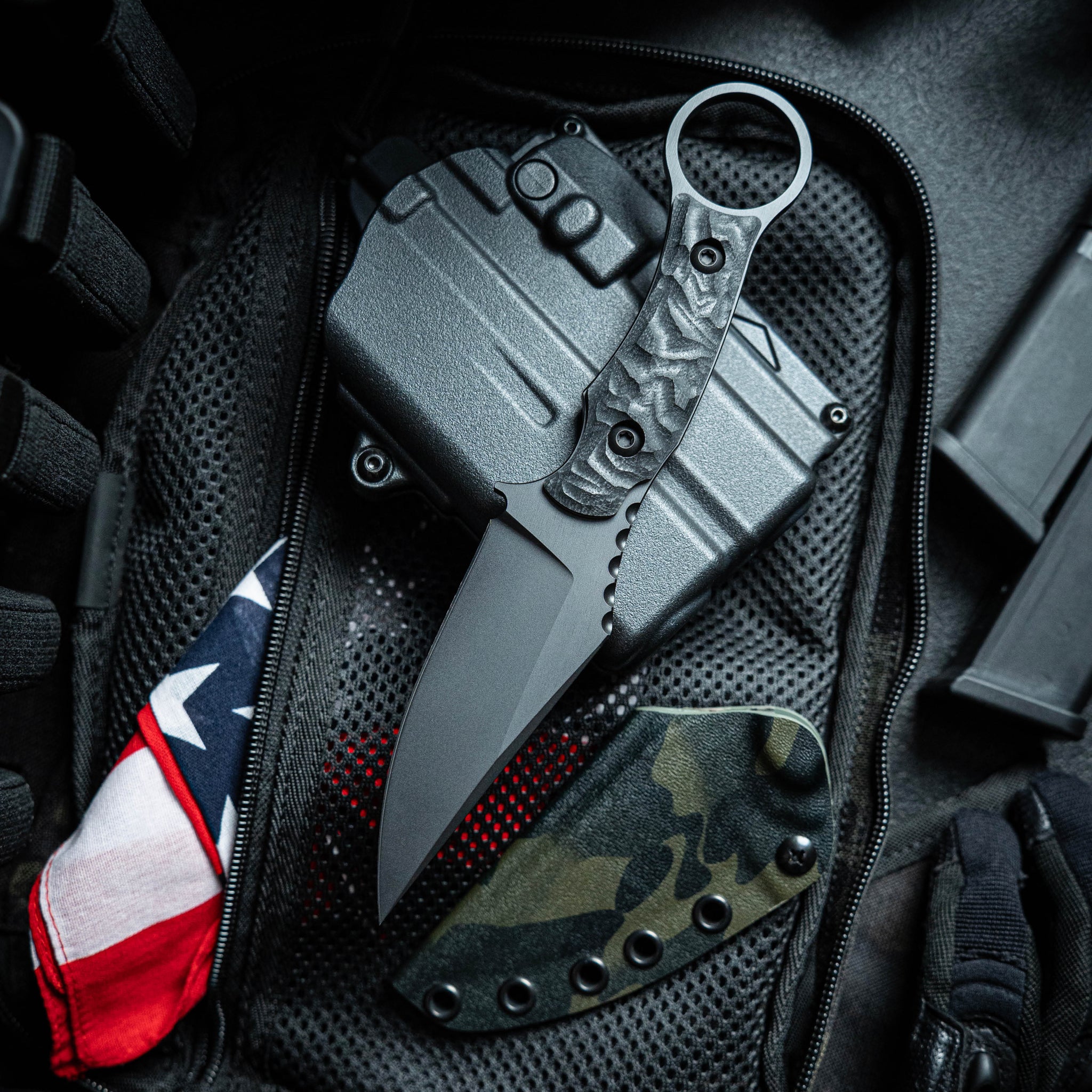 Vandal - SOCOM Black | Toor Knives - 100% American Handmade Blades