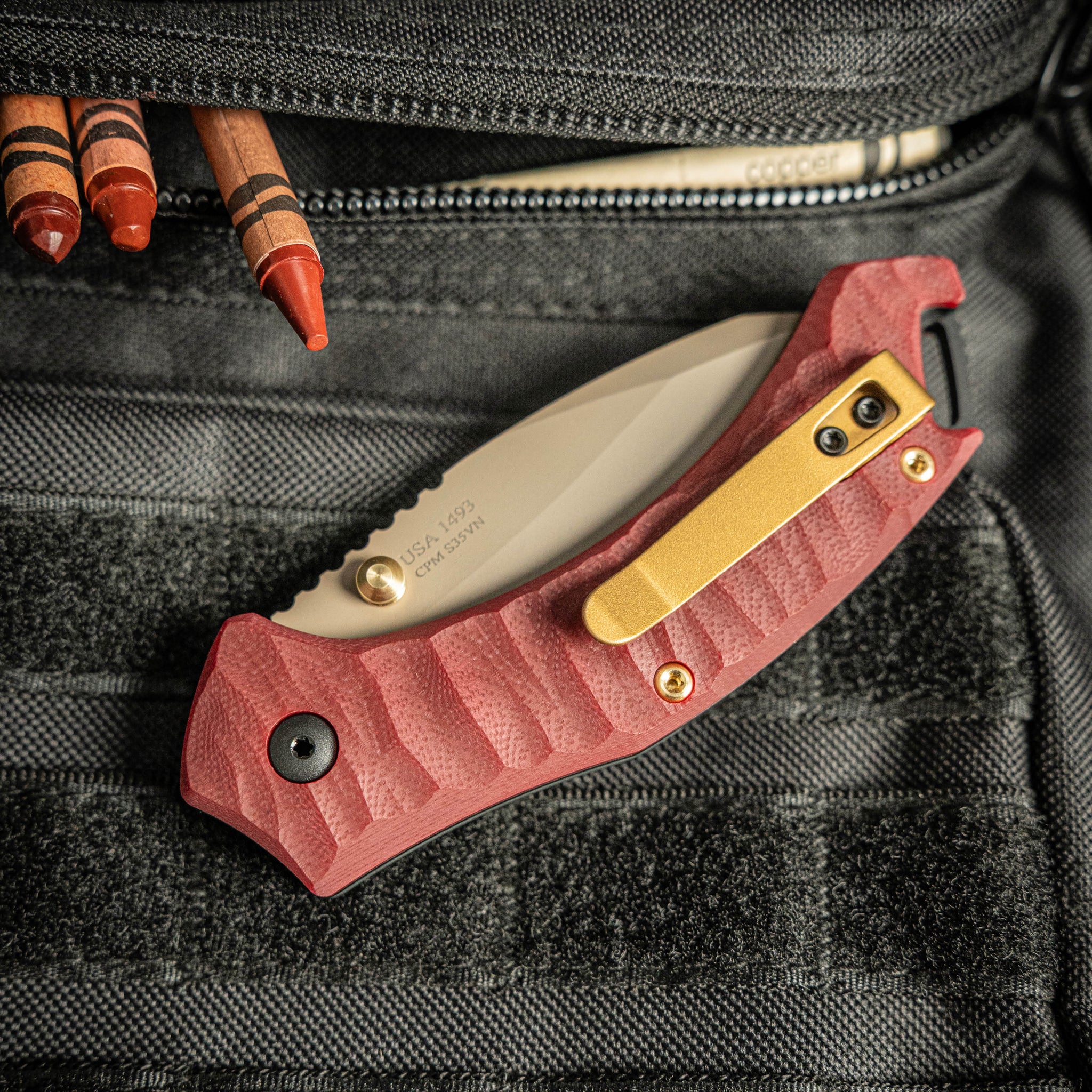 タロウ XT1 Delta - Crimson | Toor Knives - 100% American Handmade Blades